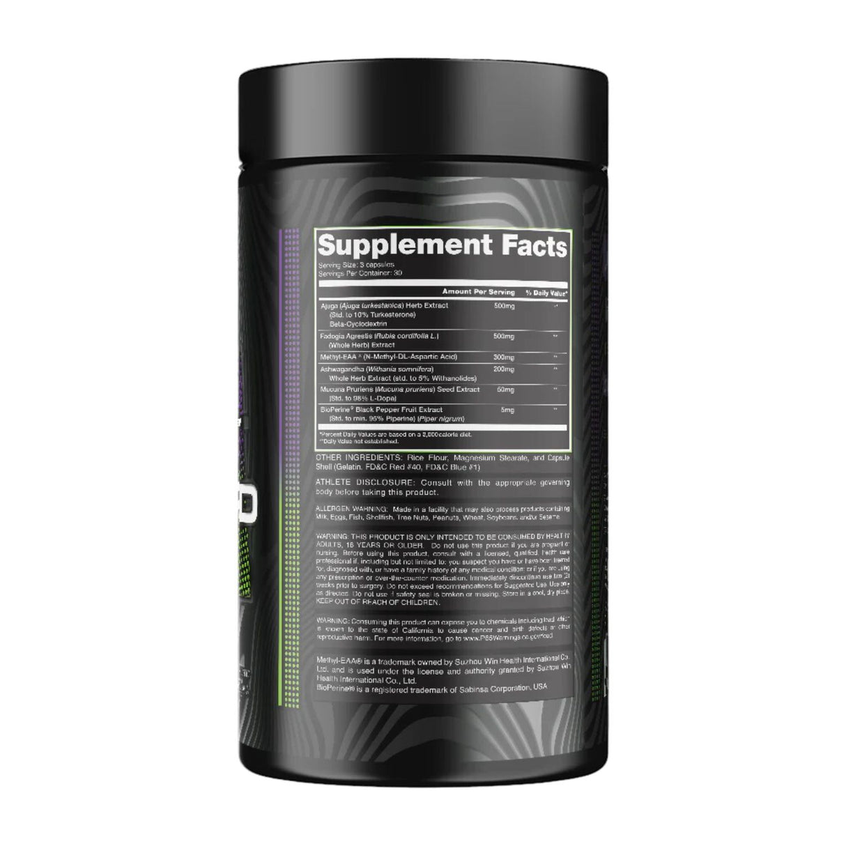 Alchemy Labs Altered - 30 servings - Suppplement Facts
