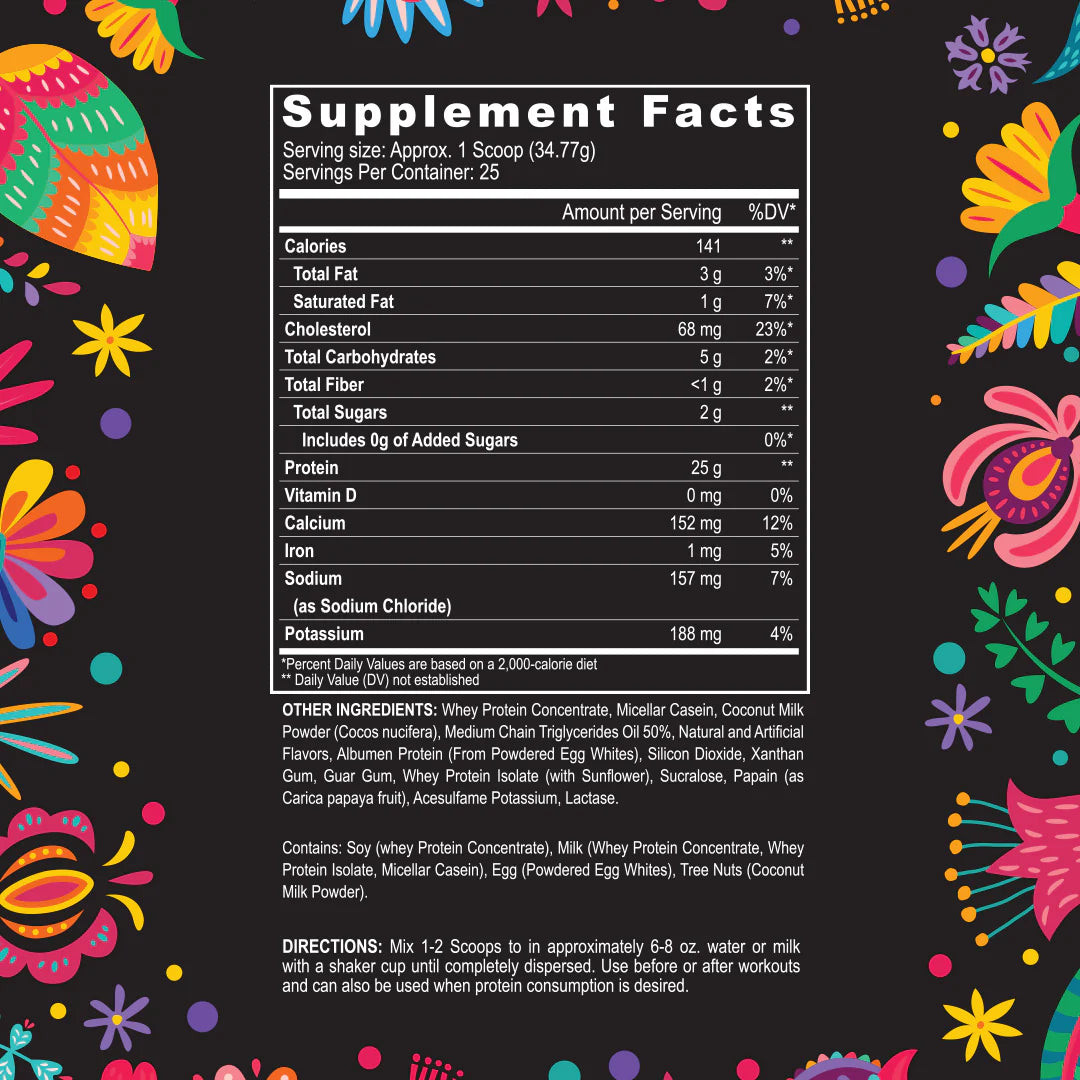 Black Magic Fiesta Edition Multi-Source Protein Supplement Facts