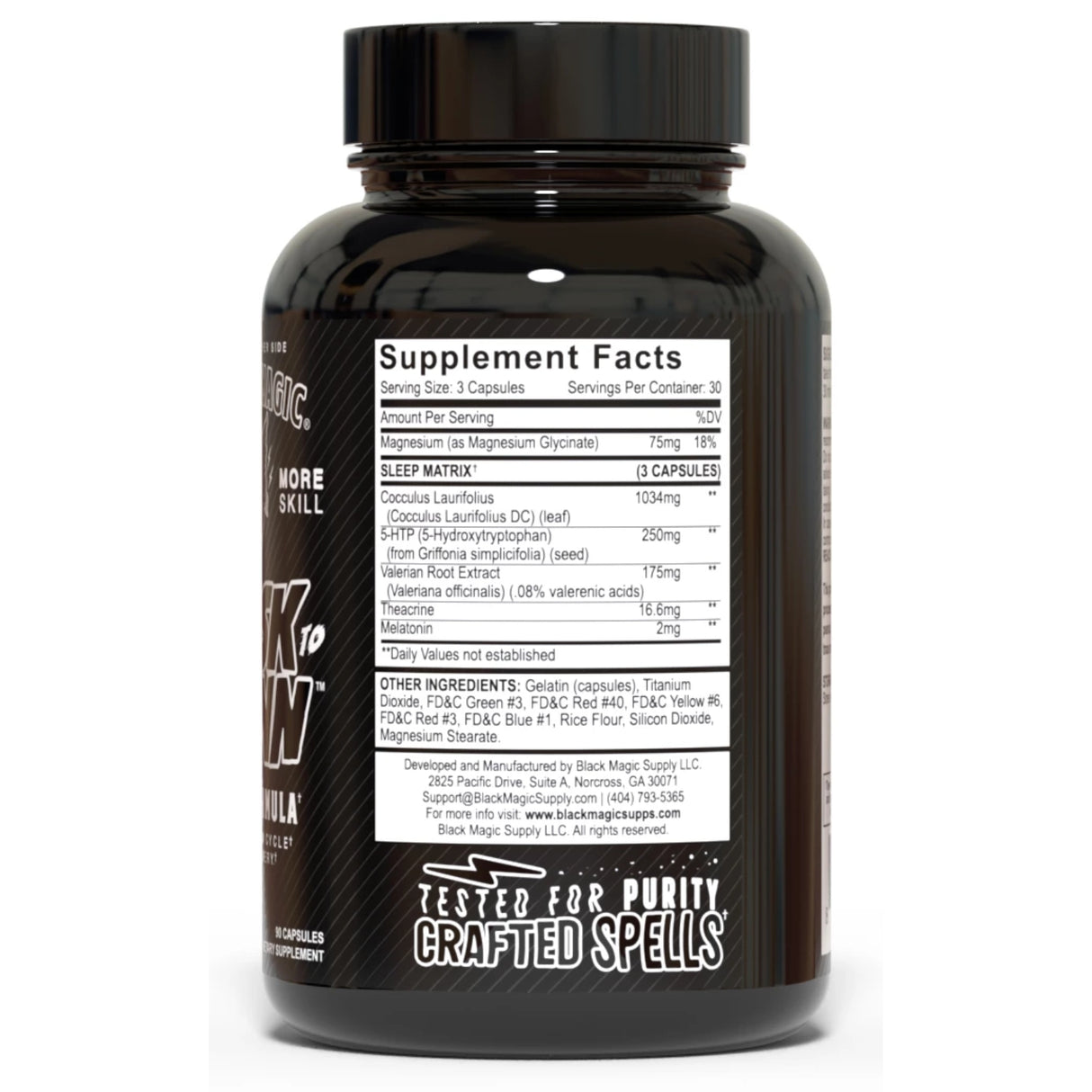 Black Magic Supply Dusk To Dawn Ingredients