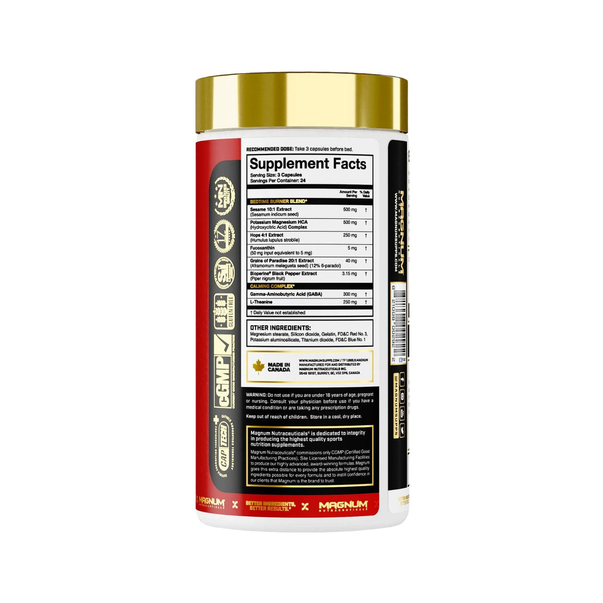 Magnum Nutraceuticals After Burner - Warnings