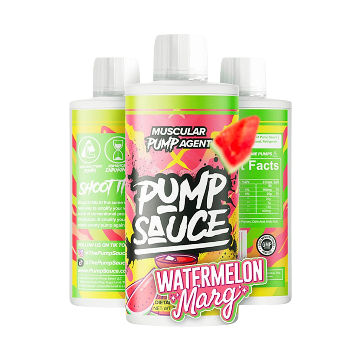Pump Sauce Stim-Free Pre-Workout, 32 Servings, Watermelon Marg