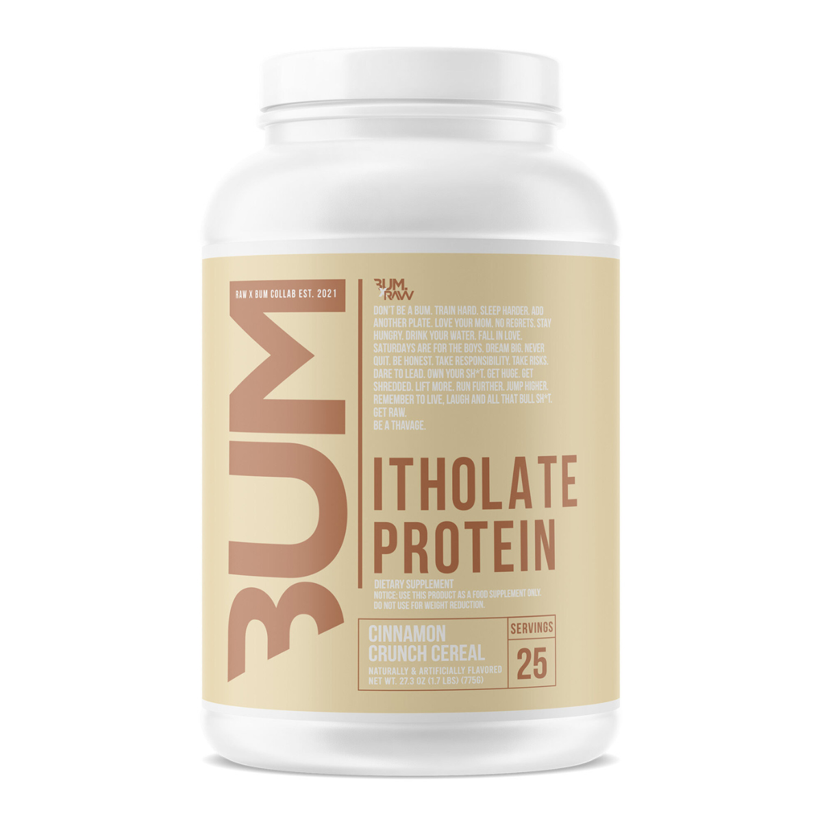 Raw CBUM Itholate Protein