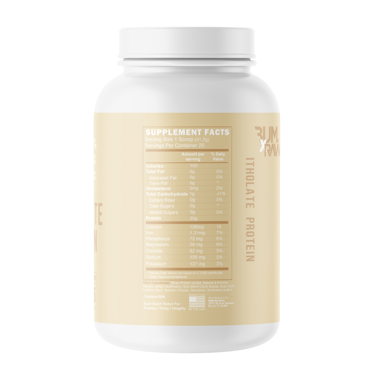 Raw CBUM Itholate Protein