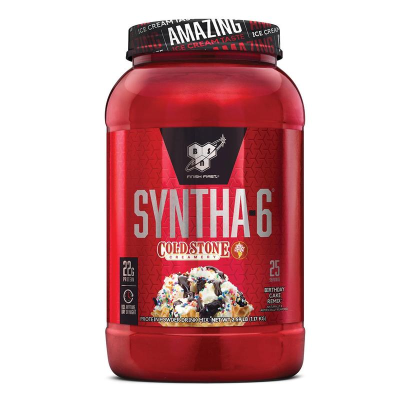 BSN Syntha-6 Cold Stone Creamery protein powder-Birthday Cake Remix