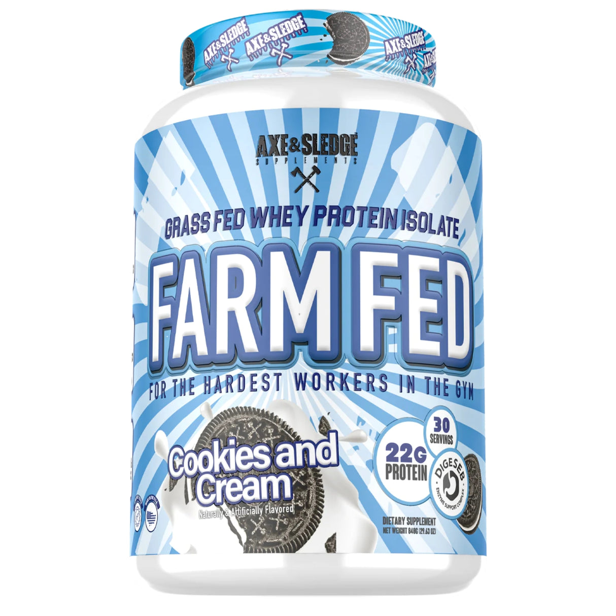 Axe & Sledge Farm Fed 30 Servings - Cookies and Cream