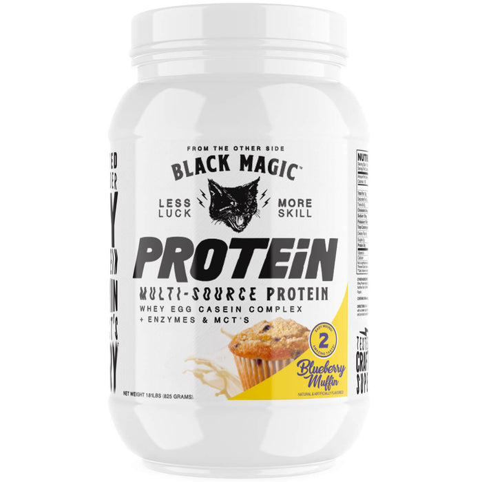 Black Magic Supply Multi-Source Protein Powder - Blueberry Muffin 25 Servings