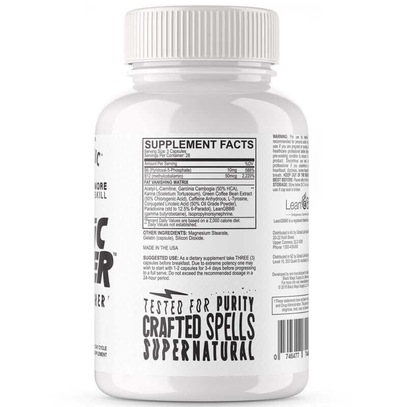 Black Magic Supply Magic Eraser Potent Thermogenic Fat Burner Back