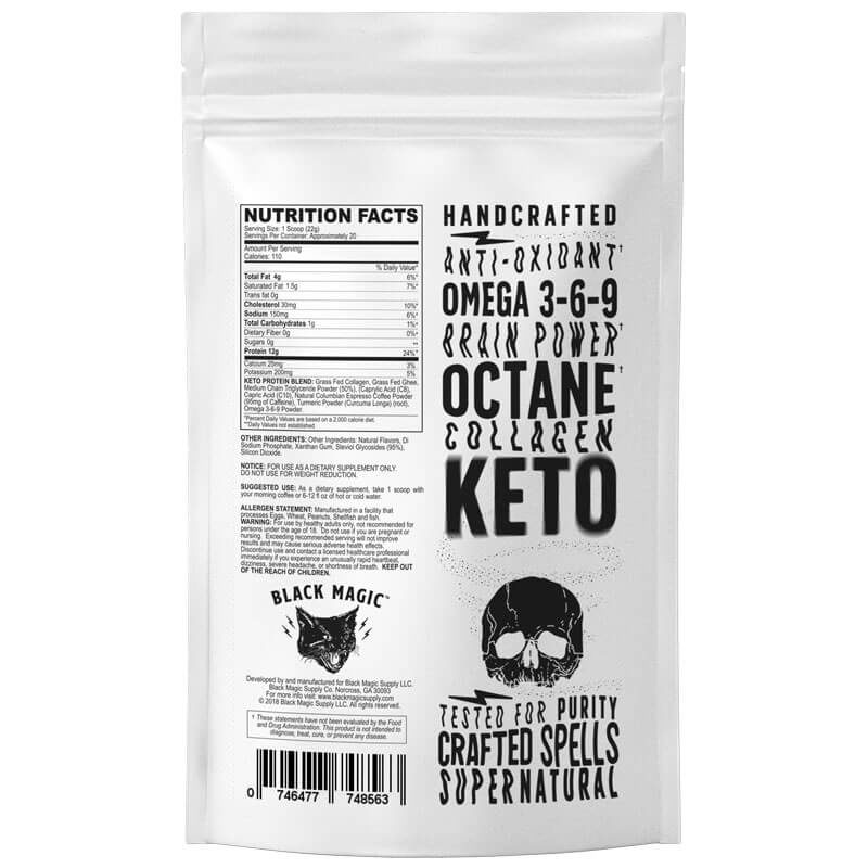 Skull Dust Keto Collagen Creamer by Black Magic Supply - Vanilla Mocha