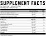 Klout PWR Nero BCAA + EAA Supplement Facts