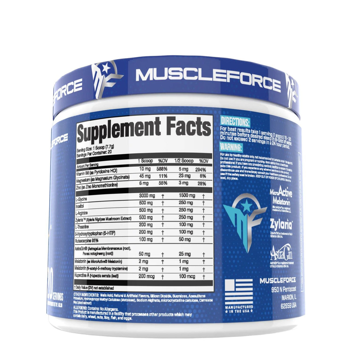 MuscleForce Lullaby Label