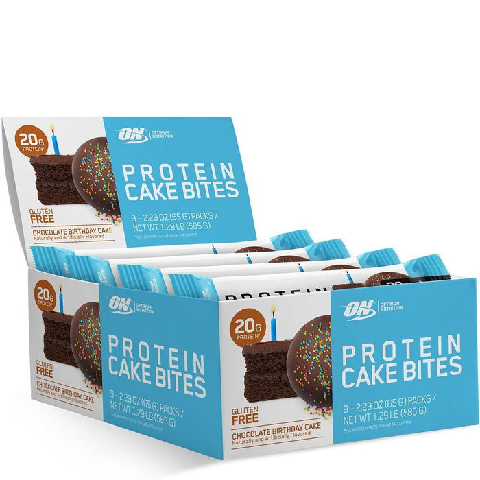 Optimum Nutrition Protein Cake Bites - Chocolate Birthday Cake