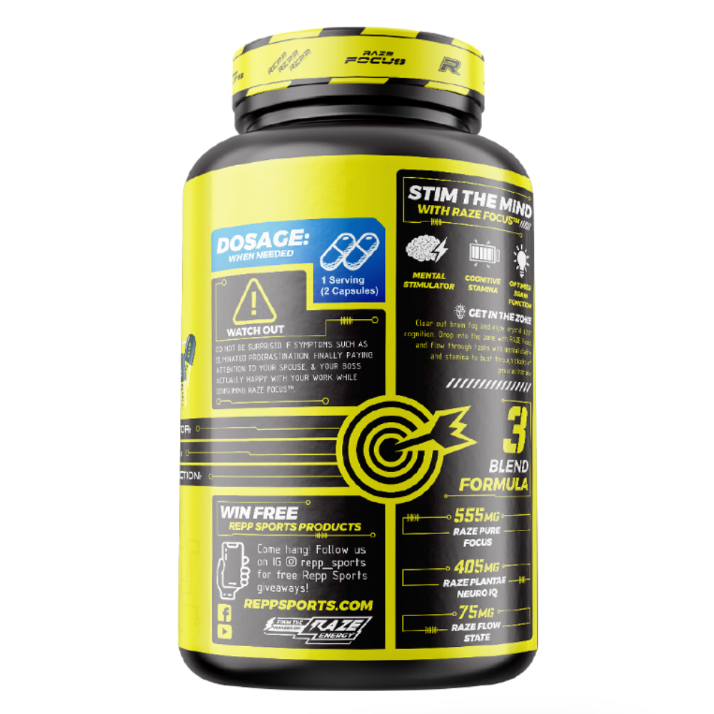 Repp Sports Raze Focus Nootropic Brain Booster