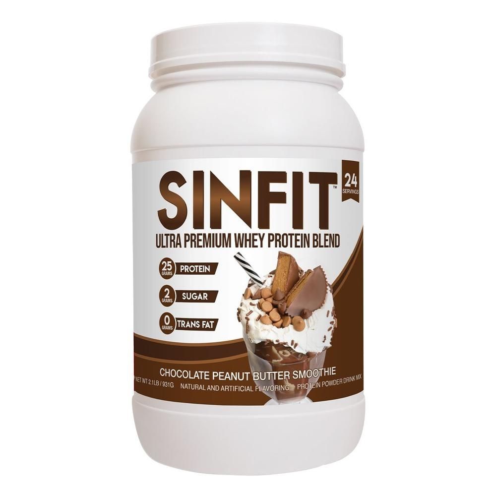 SinFit Premium Whey Protein - Chocolate Peanut Butter Smoothie