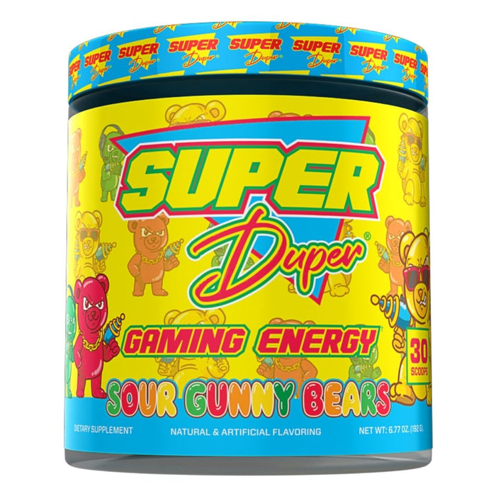 Super Duper Gaming Supplement, 30 Servings Sour Gunny Bears