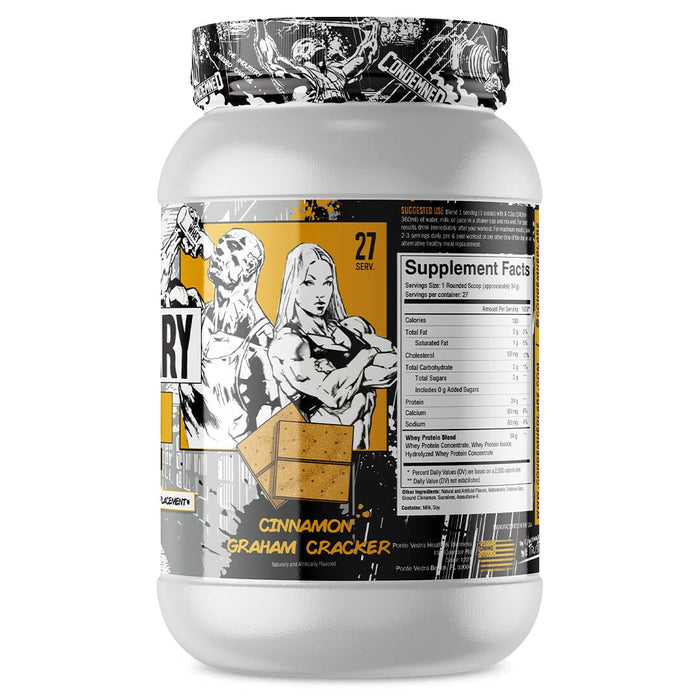 Condemned Labz Commissary Whey Protein - 27 Servings, 27 Servings Cinnamon Graham Cracker