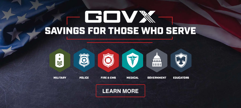 Banner image about GOVX discount for military members and first responders