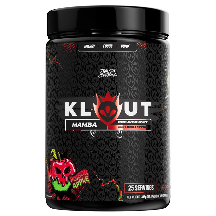 Klout Mamba Pre Workout, Poison Apple, 25 Servings