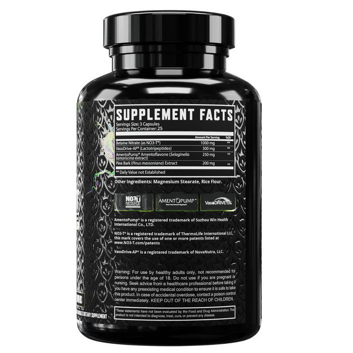 Klout Pump Kap Supplement Facts