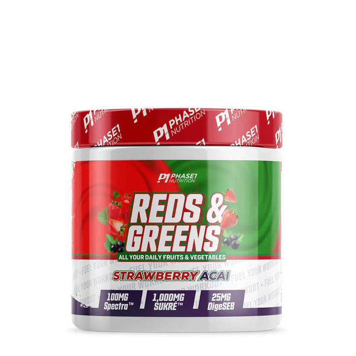 Phase One Reds and Greens 25 Servings - Strawberry Acai