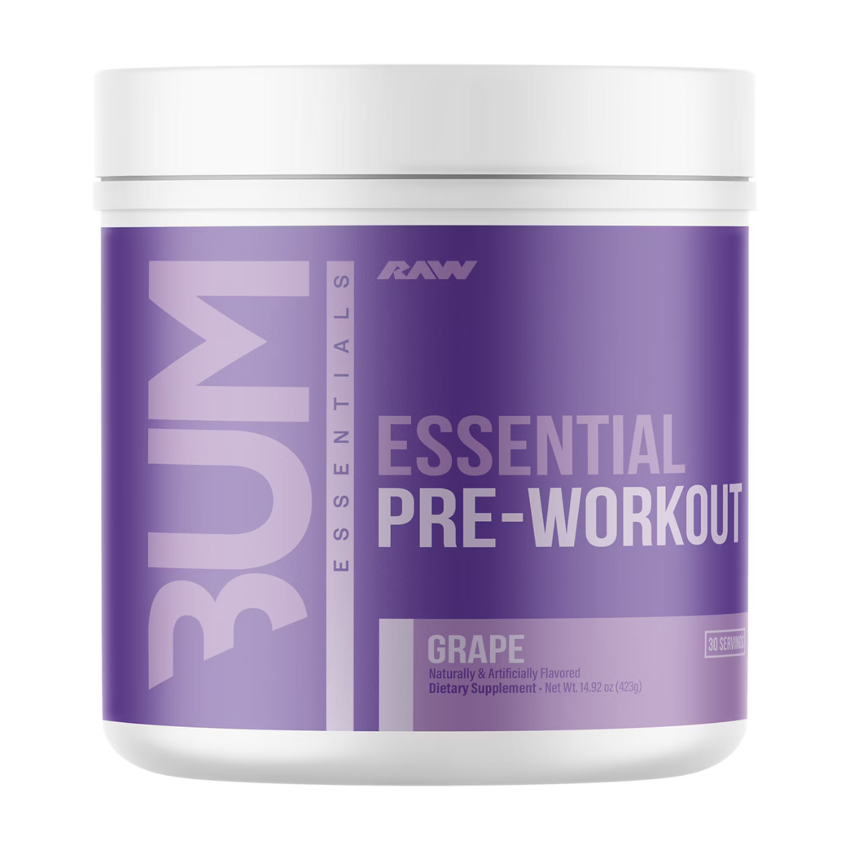 RAW Nutrition CBUM Essential Pre-Workout 30 Servings - Grape