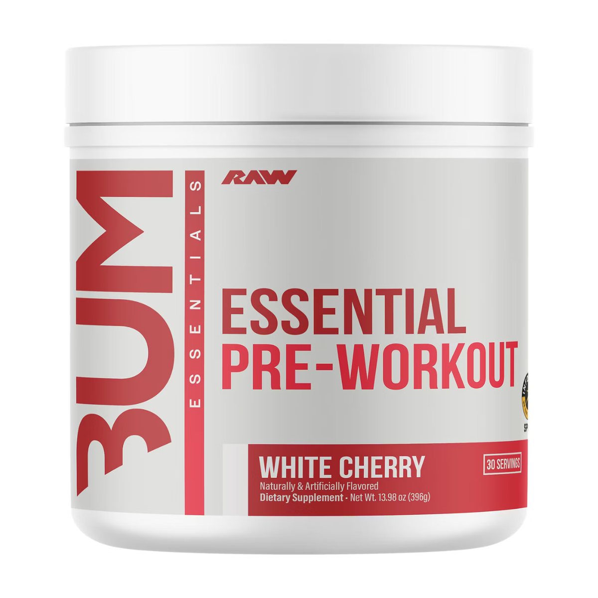 RAW Nutrition CBUM Essential Pre-Workout 30 Servings - White Cherry