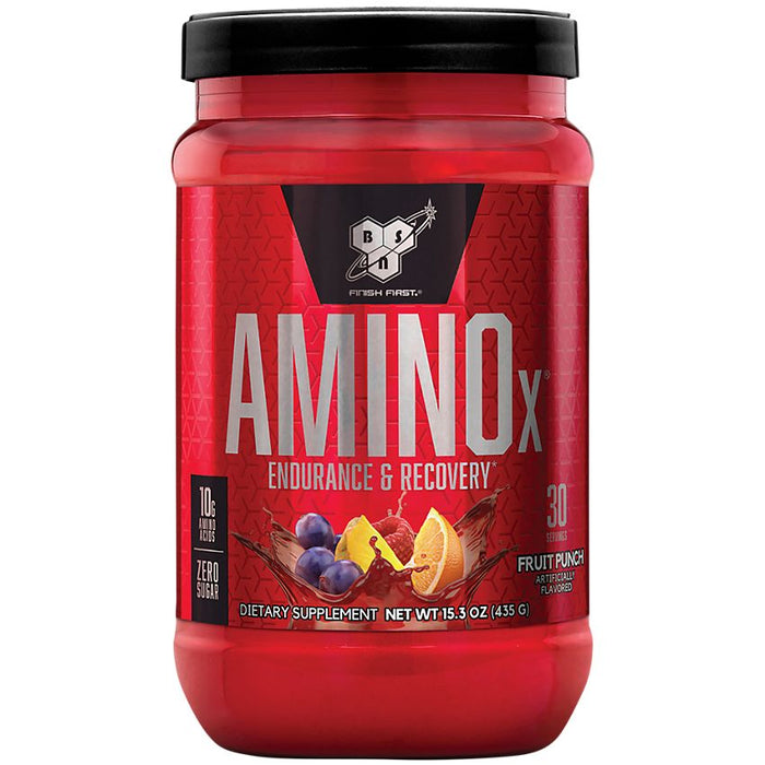 BSN Amino X Muscle Recovery & Endurance Powder with BCAAs- Fruit Punch 