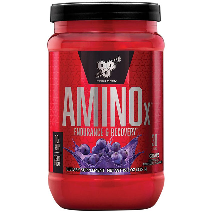 BSN Amino X Muscle Recovery & Endurance Powder with BCAAs - Grape 