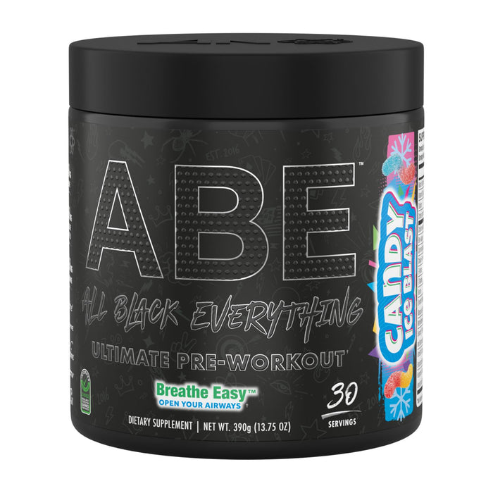 ABE All Black Everything Pre Workout, Candy Ice Blast 30 Servings