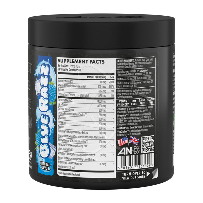 ABE All Black Everything Pre Workout Supplement Facts
