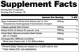 Alchemy Labs Altered Supplement Facts