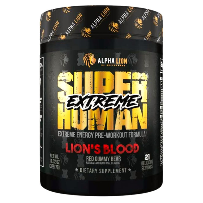 Alpha Lion Superhuman Extreme Pre-Workout - Lion's Blood, 21 Servings