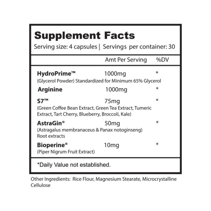 Alpha Supps Alpha Pump Supplement Facts
