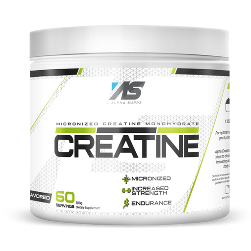 Alpha Supps Creatine Monohydrate, 60 Servings