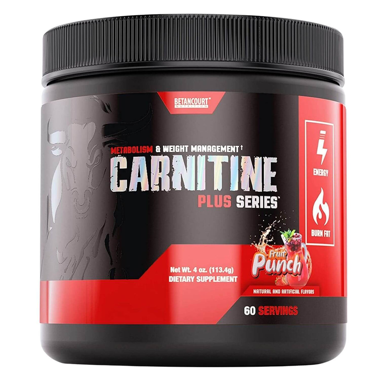 Betancourt Nutrition Plus Series Carnitine - Fruit Punch, 60 Servings
