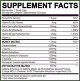 Black Magic BZRK Limited Edition Money Mojito - Supplement Facts