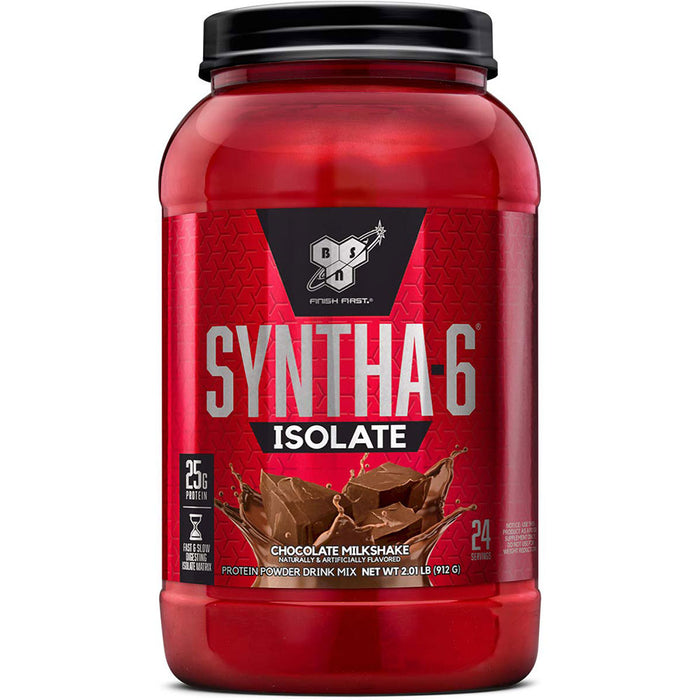 BSN SYNTHA-6 ISOLATE Protein Powder, Whey Protein Isolate - 2lbs Chocolate Milkshake