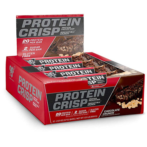 BSN Protein Crisp Protein Bars, 12 Bars-chocolate crunch