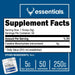 Bucked Up Creatine Monohydrate Supplement Facts