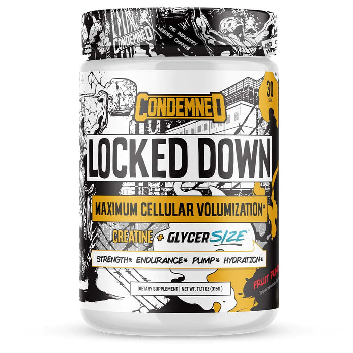 Condemned Labz Locked Down - Fruit Punch, 30 Servings