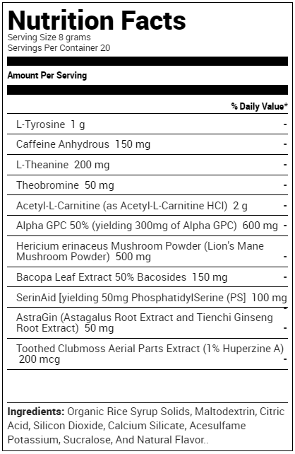 Controlled Labs Orange Brainwash - Nootropic, Energy, Focus & Mood Enhancer   Supplement City USA