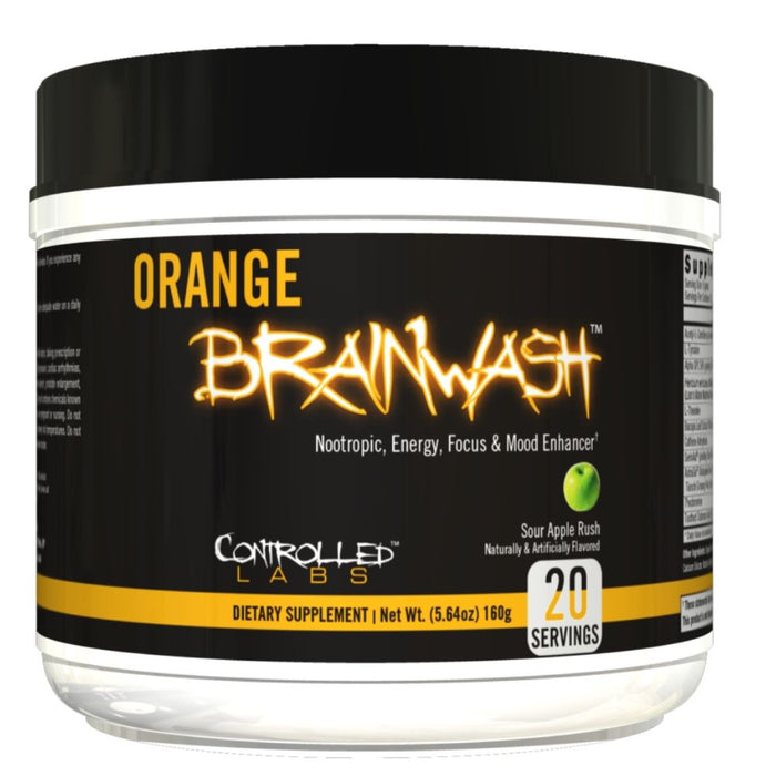 Controlled Labs Orange Brainwash - 20 Servings - Sour Apple Rush