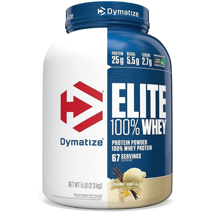 Dymatize Elite 100% Whey Protein - Gourmet Vanilla 5 lbs.