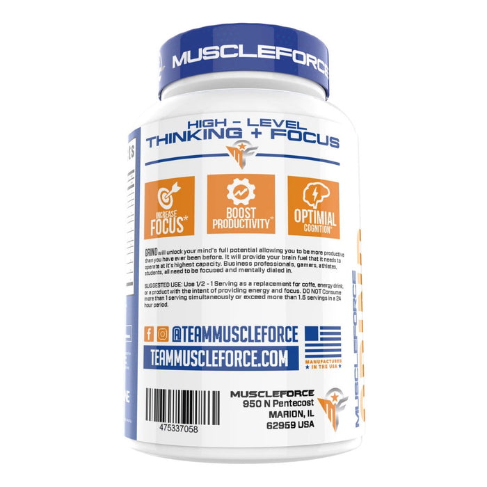 Image of MuscleForce Grind Nootropic Supplement Benefits