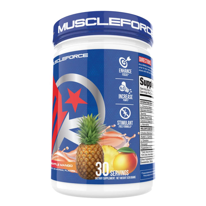 MuscleForce Obedient - Pineapple Mango, 30 Servings