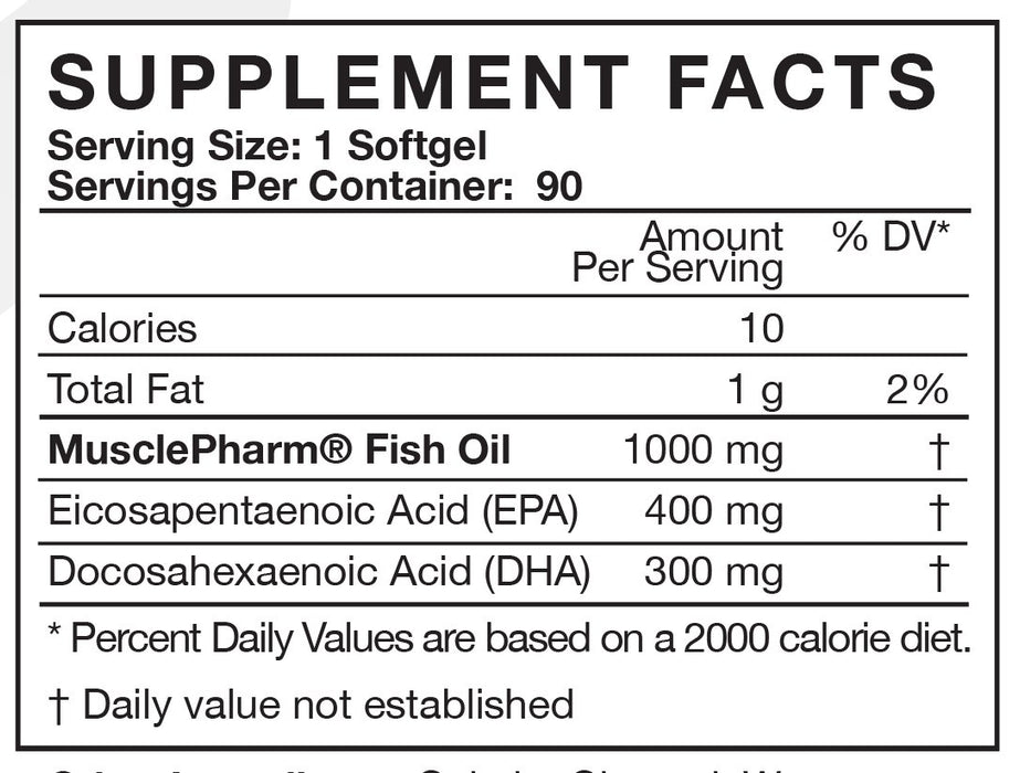 MusclePharm Fish Oil Softgels