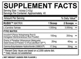 MyoBlox Rubix Supplement Facts
