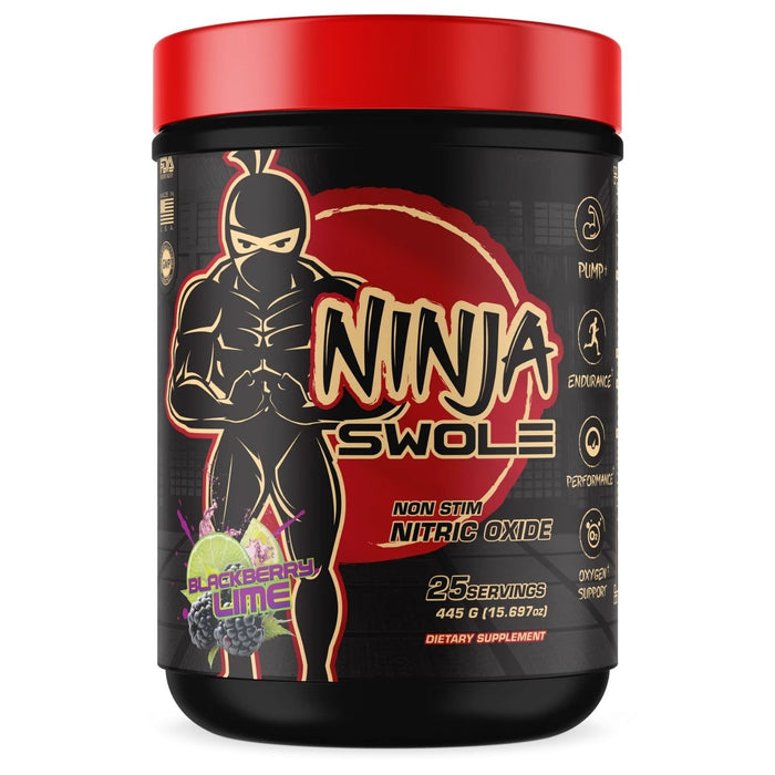 Ninja Swole Non Stim Pre Workout, Blackberry Lime