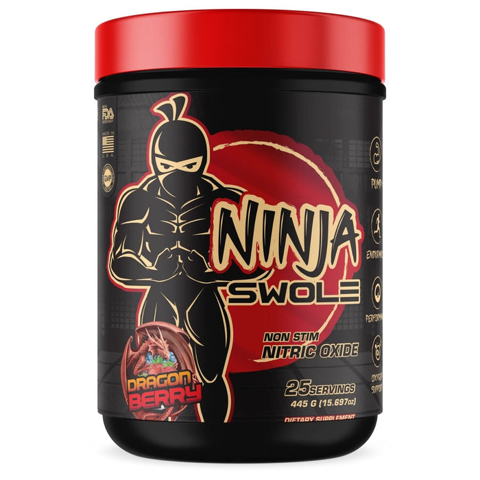 Ninja Swole Non Stim Pre Workout, Dragon Berry