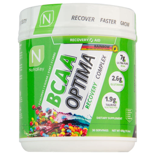 NutraKey BCAA Optima Recovery Complex - 30 Servings - Rainbow
