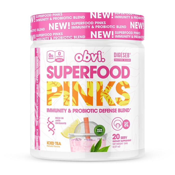 Obvi Superfood Pinks Iced Tea, 20 Servings